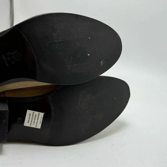 Alan Bilzerian ankle cowboy western leather bootie size 40 - Picture 8 of 9